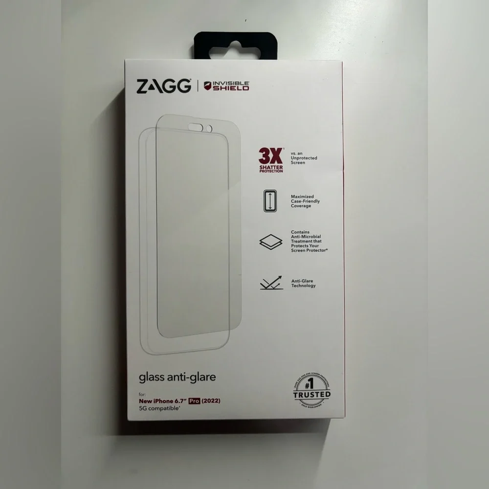 Zagg Invisible Shield Glass Anti-Glare Screen Protector for iPhone 14 Pro Max